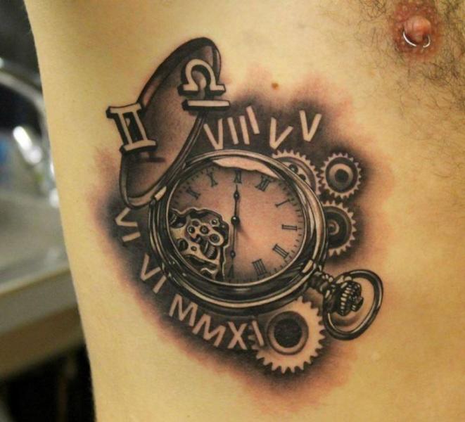 Uhr Tattoo von No Regrets Studios