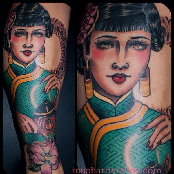 Arm Geisha Frauen Tattoo von <b>Rose Hardy</b> Tattoo - tattoo-arm-woman-geisha