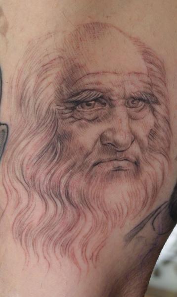 Zeichnung Porträt Leonardo Tattoo von <b>Anil Gupta</b> - tattoo-draw-portrait-leonardo