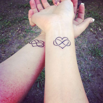 Matching Hearts Tattoos