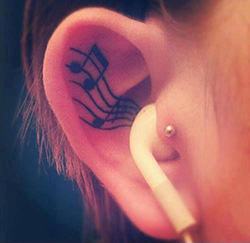 ear tattoo