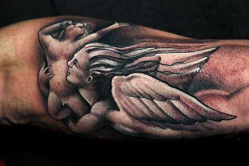 tatuaje de ángel