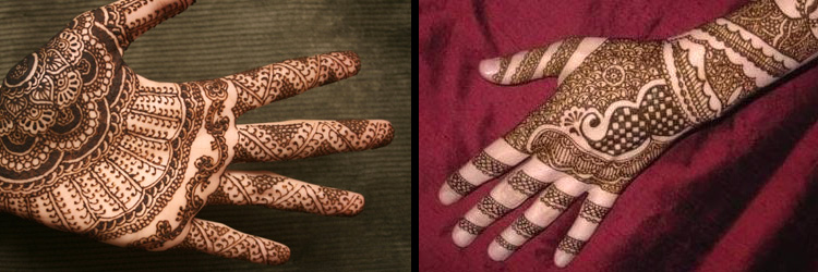 tatuagem de henna nas mãos