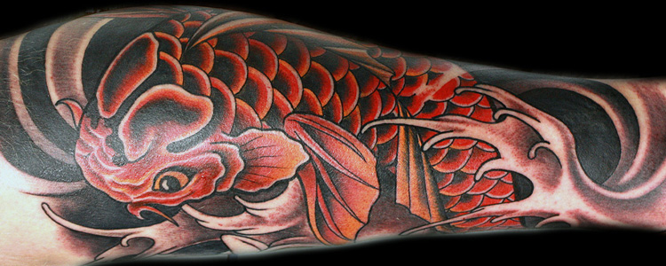 Tatuaggio carpa Koi