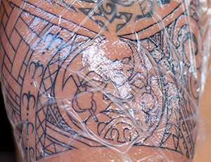 pellicule de plastique de tatouage