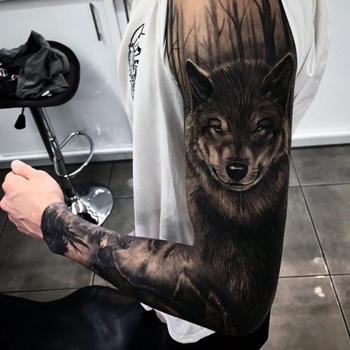 Wolf Tatto Stelle