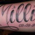 Arm Lettering tattoo by Dezign Tattoo