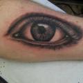 Arm Realistic Eye tattoo by Diamond Jacks
