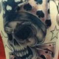 Shoulder Clown Skull tattoo by Dragon Tears