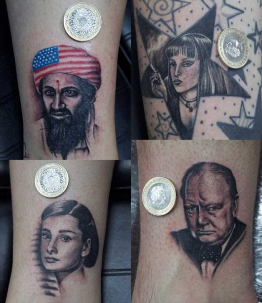 Tatuaggio Ritratti Realistici di Dragstrip Tattoos