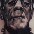 Schulter Fantasie Frankenstein tattoo von Dragstrip Tattoos