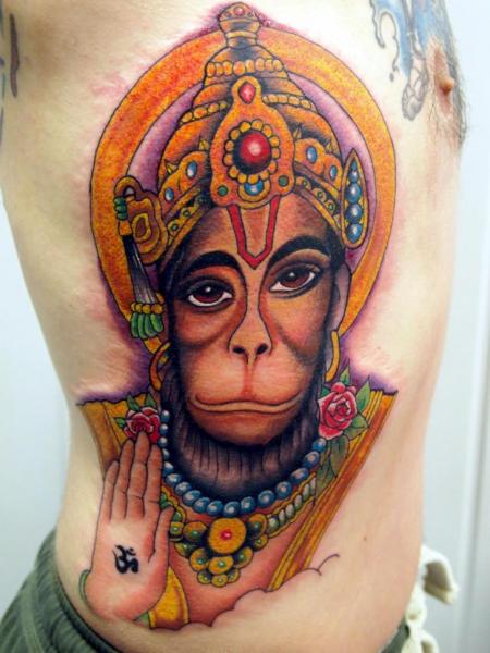 Tatuaggio Fianco Scimmia di Eclipse Tattoo