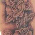 Shoulder Flower tattoo by Etched In Ikk