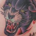 Old School Side Panther tattoo by Evolution Tattoo