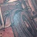 Schulter Fantasie LKW tattoo von Evolution Tattoo