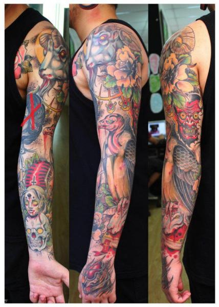 Tatuaje Brazo Fantasy por Extreme Needle