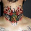 Neck Scrabble tattoo by Extreme Needle