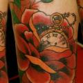 tatuaje Old School Flor por Extreme Needle