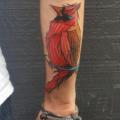 tatuaje Brazo Pájaro Abstracto por Adrenaline Vancity