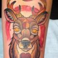 Arm Deer tattoo by Adrenaline Vancity
