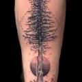 Arm Dotwork Baum tattoo von Adrenaline Vancity