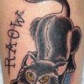 Arm Fantasy Cat tattoo by Adrenaline Vancity