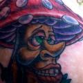 Arm Fantasy Mushroom tattoo by Adrenaline Vancity