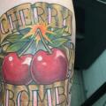 Arm Lettering Cherry tattoo by Adrenaline Vancity
