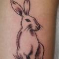 Arm Rabbit tattoo by Adrenaline Vancity
