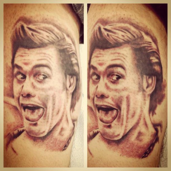 Tatuagem Braço Realísticas Jim Carrey por Adrenaline Vancity