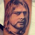 Arm Realistic Kurt Cobain tattoo by Adrenaline Vancity