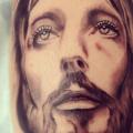 tatuaje Brazo Jesús Religioso por Adrenaline Vancity
