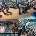Arm Rhino tattoo by Adrenaline Vancity