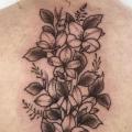 Blumen Rücken tattoo von Adrenaline Vancity