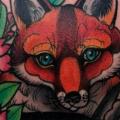 Back Fox tattoo by Adrenaline Vancity