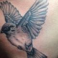 tatuagem Lado Pássaro por Adrenaline Vancity