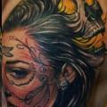 Schulter Mexikanischer Totenkopf tattoo von Hammersmith Tattoo