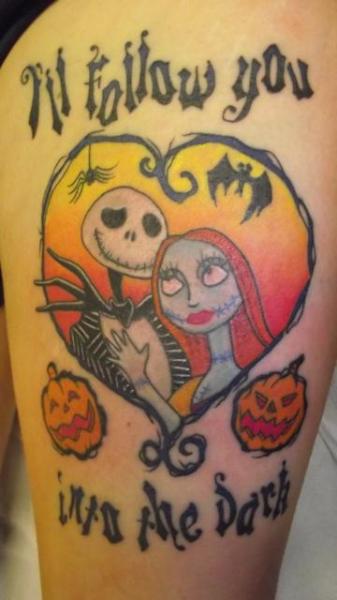 Tatuaż Tim Burton przez Paul Egan Tattoo