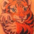tatuaje Hombro Realista Tigre por Wrexham Ink