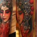 tatuaje Brazo Japoneses Geisha por Orient Soul
