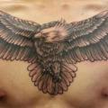 Realistic Chest Eagle tattoo by Orient Soul