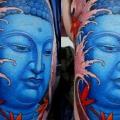 Leg Japanese Buddha tattoo by Orient Soul