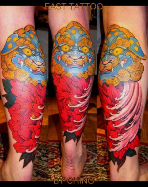 Leg Tattoo by Orient Soul