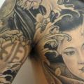 Shoulder Japanese Women tattoo by Orient Soul