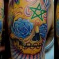 Shoulder Skull tattoo by Orient Soul