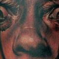 Arm Realistic Salvador Dali tattoo by Adam Barton