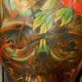 Totenkopf Rücken tattoo von Adam Barton