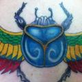 Rücken Scrabble Flügel tattoo von Adept Tattoo