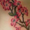 tatuaje Flor Lado Cereza por Adept Tattoo