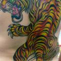 tatuaggio Giapponesi Schiena Tigre di Aloha Monkey Tattoo